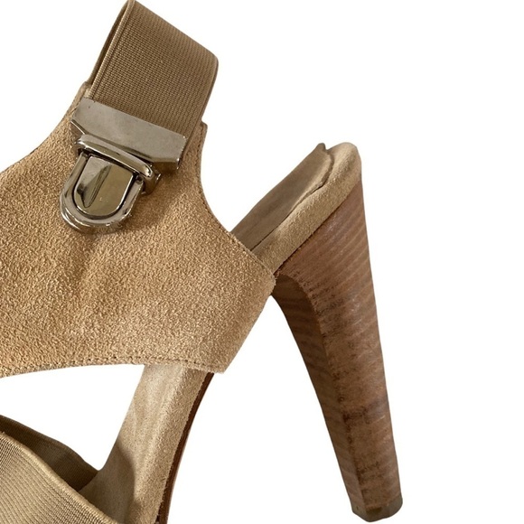 Dusica Dusica Suede Sandals Tri color Platform High Heels Made in Italy - Picture 4 of 10